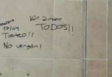 Alerta en escuelas de Río Tercero por pintadas amenazantes