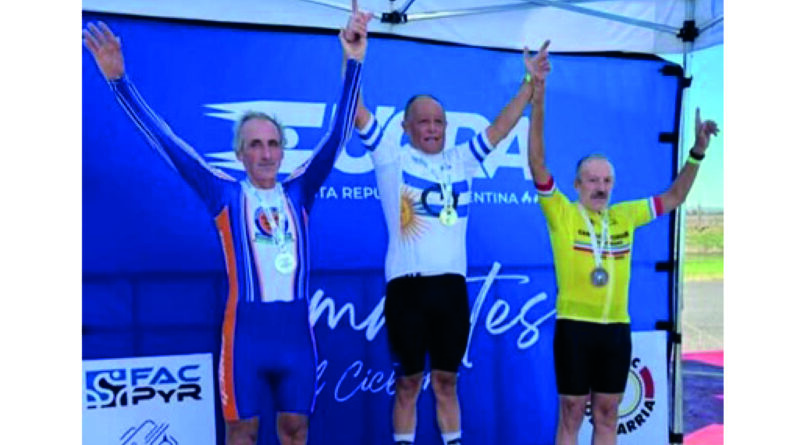 «El Cairo» ganó la medalla de bronce en el Campeonato Argentino de Ruta Master