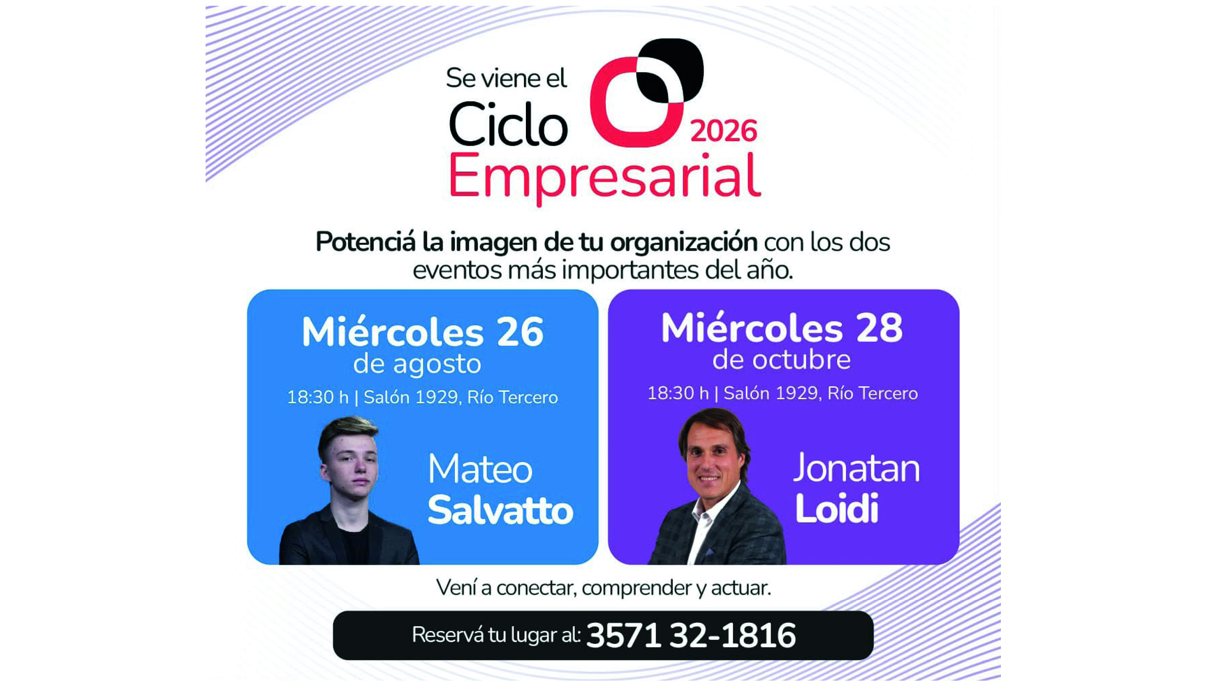 AMCeCIS presenta a los disertantes del Ciclo Empresarial 2026, el evento empresario más importante del año