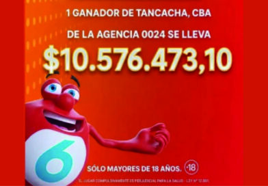 Quini 6 – En Tancacha se vendió un ticket ganador: cuánto ganó el apostador y con qué números
