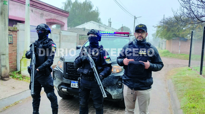 Cinco riotercerenses de banda narcomenudista fueron detenidos por la FPA en un operativo con 100 efectivos y 10 allanamientos