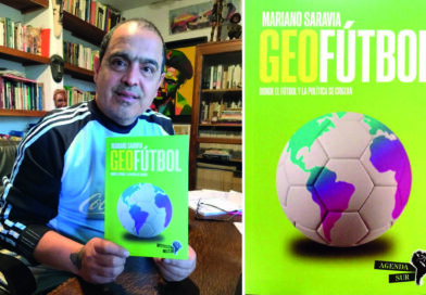 Mariano Saravia presenta su libro Geofútbol, en la Biblioteca Urquiza, en la Noche de las Lecturas