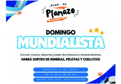 La Municipalidad invitó a disfrutar de un Planazo futbolero, este domingo 14 en el Paseo del Riel