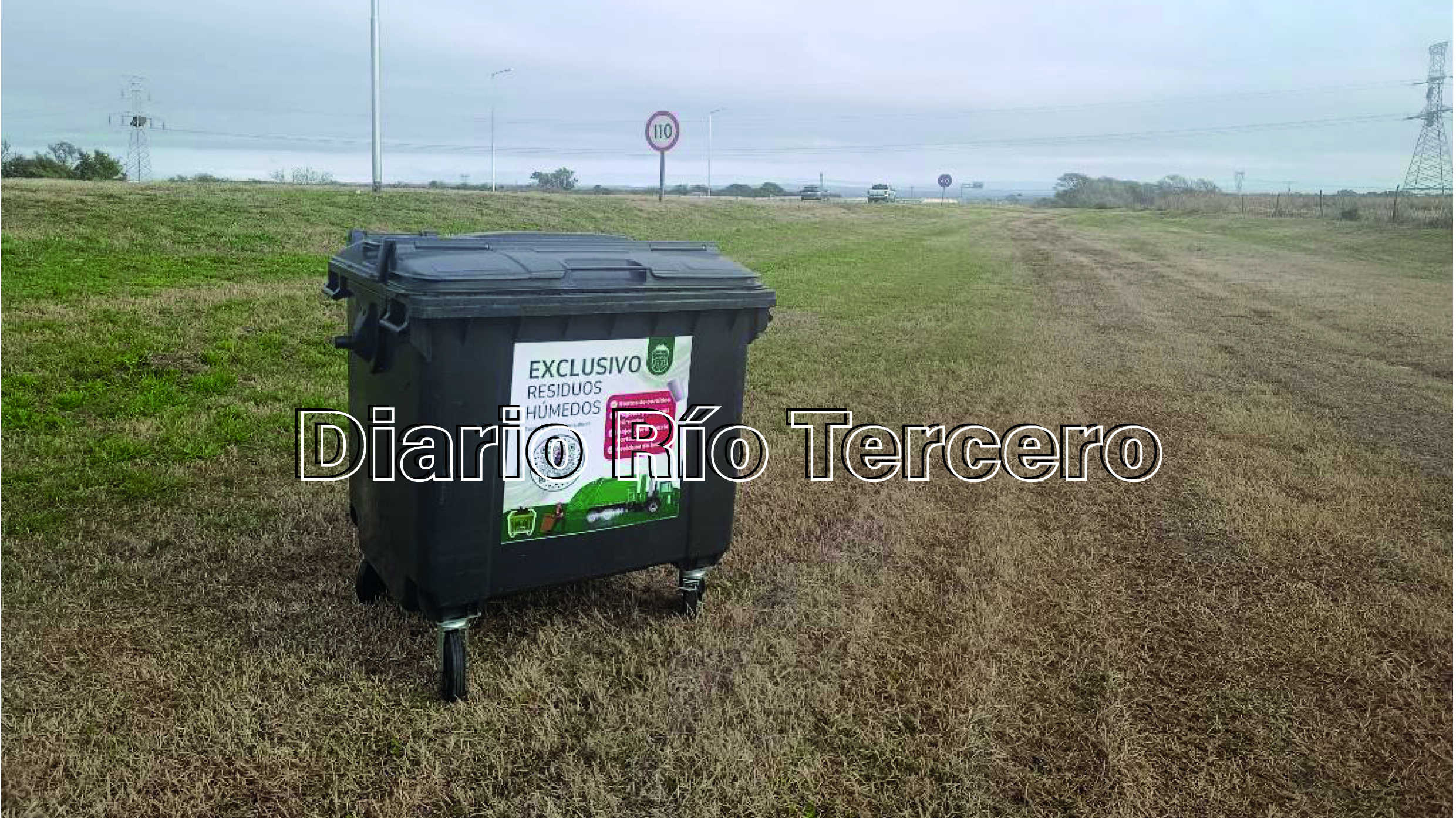 El Municipio recuperó el contenedor para la basura que algún irresponsable llevó hasta Almafuerte