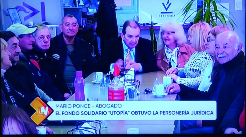 Mario Ponce creó la asociación civil Utopía, que destinará dinero de las indemnizaciones a objetivos sociales