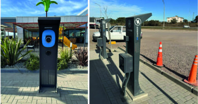 La estación de servicio Gulf de Almafuerte incorporó cargadores para vehículos eléctricos: cuánto vale la carga