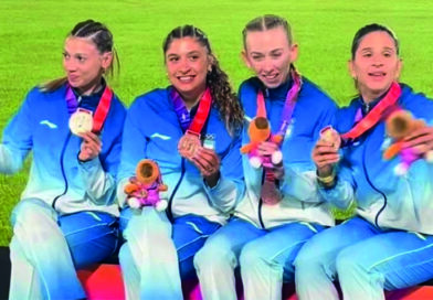 Noelia Martínez ganó la medalla de bronce en los Juegos Suramericanos en la posta femenina 4X400