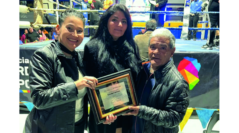 Boxeo: Silvia Farías fue distinguida por su dedicación y constancia en el arbitraje por el Gobierno provincial