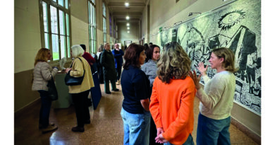 La UNRT llevó la memoria de Río Tercero a la UBA con la presentación del mural Río Térnica