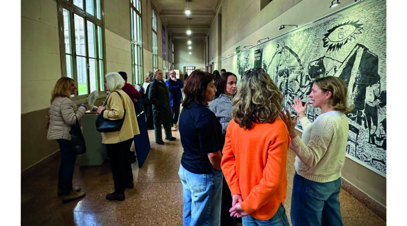 La UNRT llevó la memoria de Río Tercero a la UBA con la presentación del mural Río Térnica