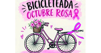 Volcec invitó este sábado 3 a su bicicleteada para sensibilizar sobre la prevención del cáncer de mama