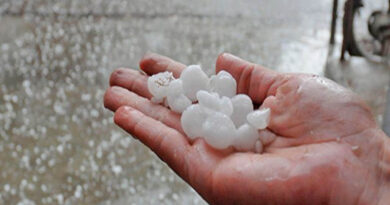 Granizó hasta tres veces en el día en Río Tercero: lo que llovió