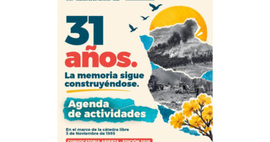 La UNRT invita a participar de su agenda de memoria, cultura y reflexión colectiva a 31 años del 3N